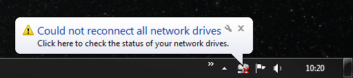 network drives error